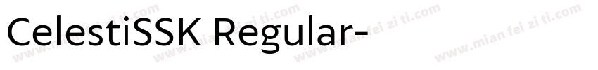 CelestiSSK Regular字体转换